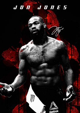 Jon Jones UFC Fighter Portrait