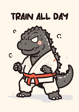 Godzilla in Karate Gi