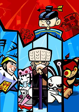 Diverse Anime-Style Characters in a Dynamic Composition