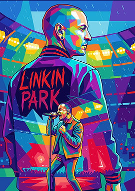Linkin Park Chester Bennington Pop Art