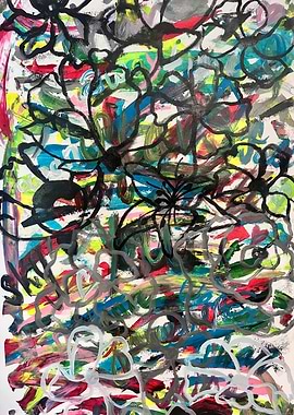 Abstract Floral Painting
