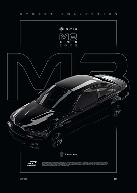 BMW M3 E46 2003 Poster