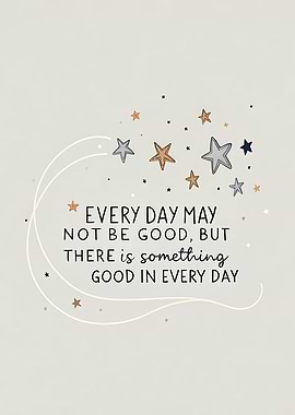 Inspirational Quote with Stars
