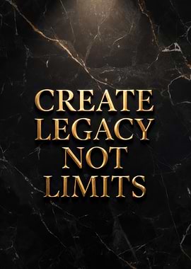 Create Legacy Not Limits Text Art
