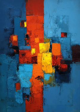 Abstract Geometric Painting