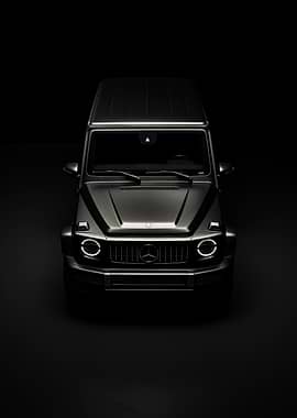 Dark Mercedes G Wagon Front View