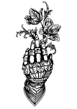 Armored Hand with Flowers