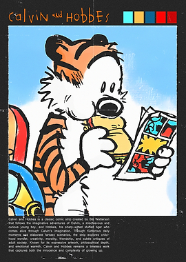 Calvin and Hobbes Reading Comic