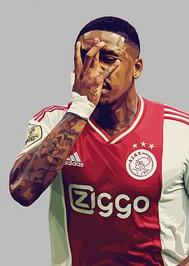 Steven Bergwijn with Hand Over Face