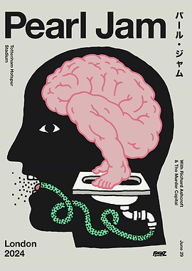 Pearl Jam London Concert Poster