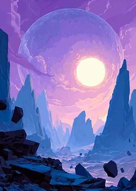 Celestial Conquest Planet Landscape