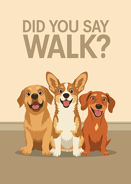 Did you say walk? pet art