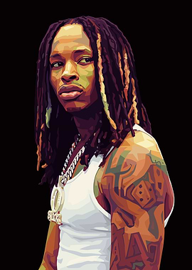 King Von Pop Art Portrait