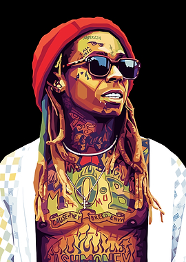 Lil Wayne Pop Art Portrait