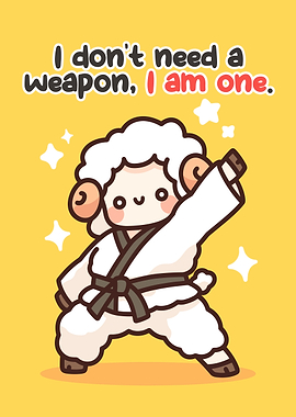 Cute Sheep Karateka
