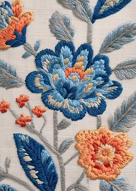 Embroidered Floral Pattern