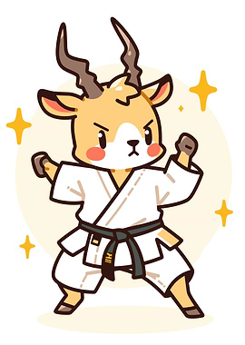 Cute Antelope Karateka