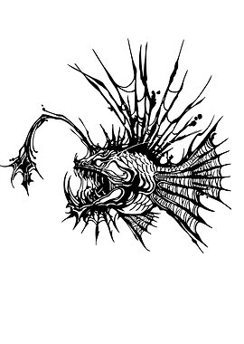 Monstrous Anglerfish Illustration