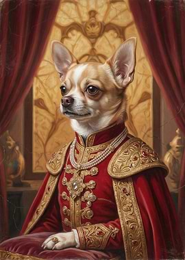 Chihuahua in Royal Attire