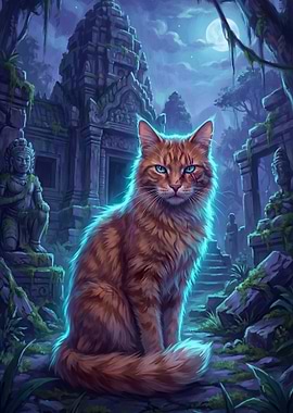 Warrior Cat in Ancient Ruins