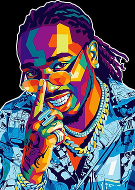 Colorful Portrait of Offset
