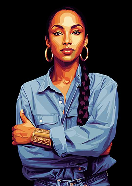 Sade Adu Pop Art Portrait