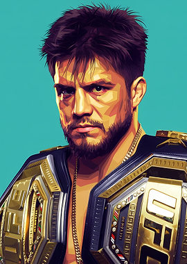 Henry Cejudo UFC Champion Portrait