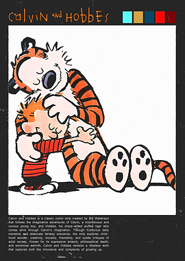 Calvin and Hobbes Hugging