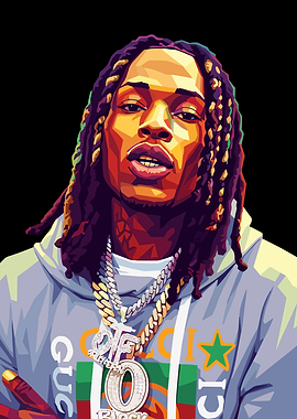 King Von Pop Art Portrait of a Rapper