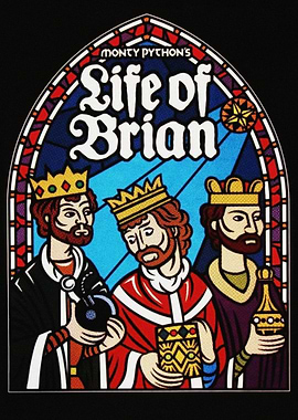 Monty Python's Life of Brian Stained Glass