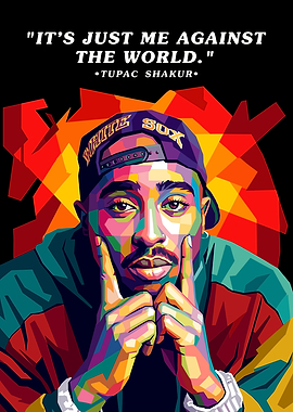 Tupac Shakur Pop Art Portrait