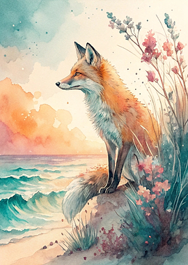 Fox by the Sea
