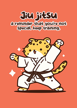 Cute Leopard Doing Jiu Jitsu