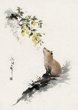 Capybara Reaching for Lemons