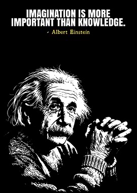 Albert Einstein Quote Poster