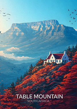 Table Mountain South Africa Landscape