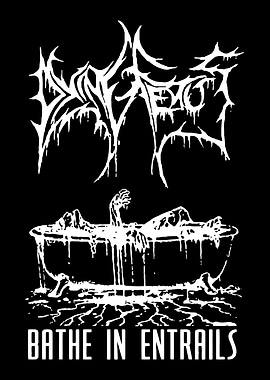 Bathe in Entrails Band Logo and Art