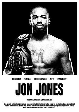 Jon Jones UFC Champion Poster