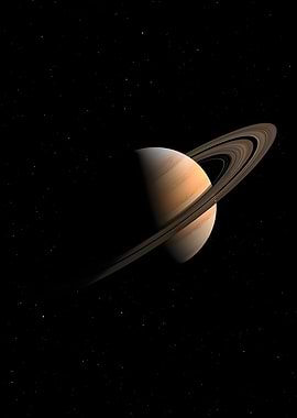 Saturn in space - Rings of Light and Dust