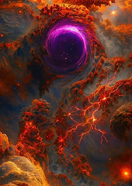 Cosmic Black Pink Hole