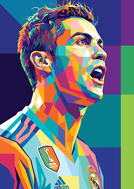 Cristiano Ronaldo Pop Art Portrait