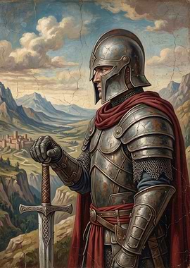 Knight in Armor with Sword