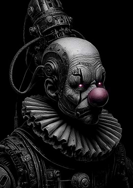 Cyberpunk Clown Portrait