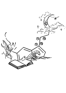 Whimsical Molecule with Nature Elements