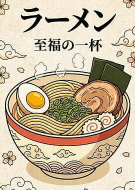 Ramen Bowl Illustration