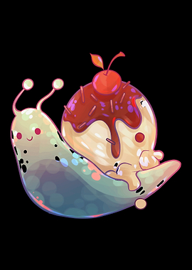 Cute Ice Cream Snail