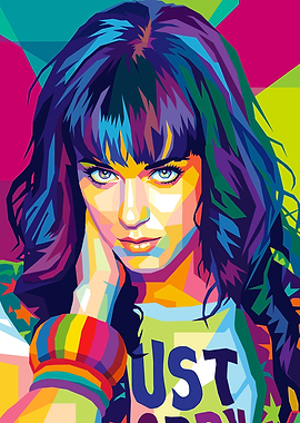 Katy Perry Pop Art Portrait