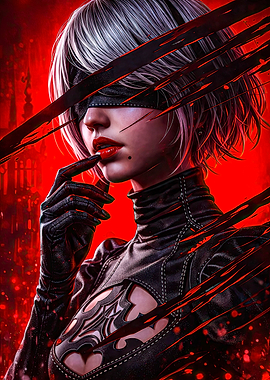 2B with Red Streaks