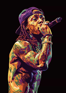 Lil Wayne Pop Art Portrait