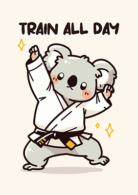Cute Koala Martial Artist